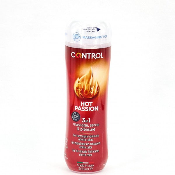 Control Hot Passion Gel De Masaje Hidratante 200