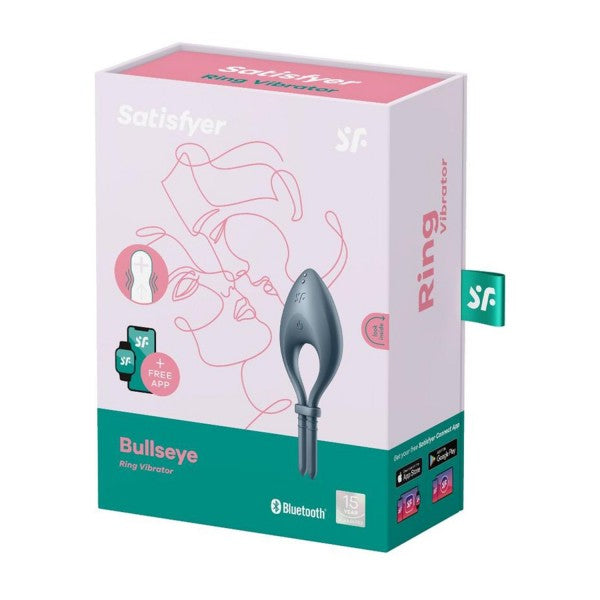 Satisfyer bullseye anillo vibrador gris 1un