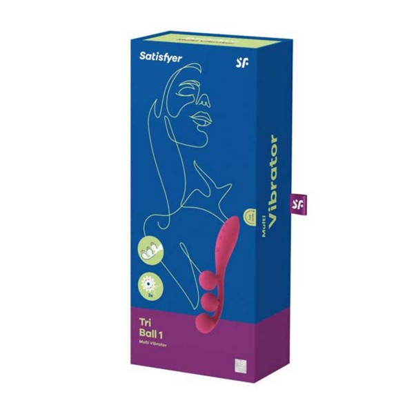 Satisfyer Tri-Ball 2 Multi-Vibrador Rojo