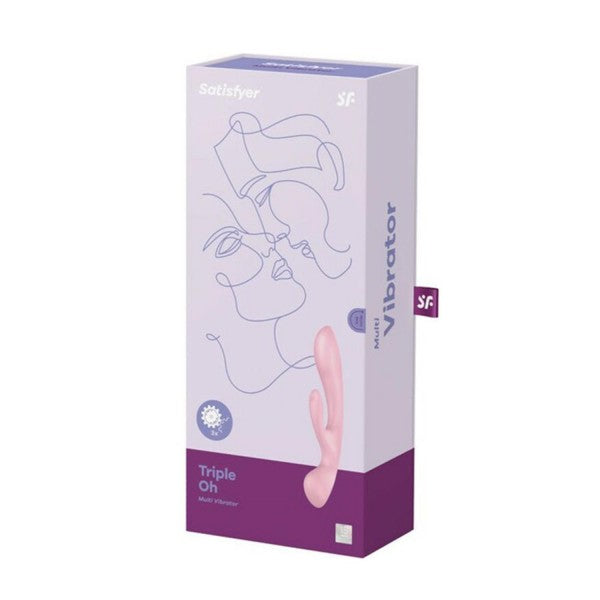 Satisfyer Triple Oh! Multi-Vibrador Rosa (1 Unid)