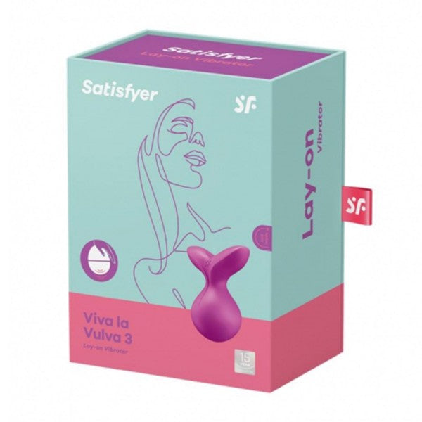 Satisfyer Viva La Vulva 3 Lay-On Vibrator Violeta