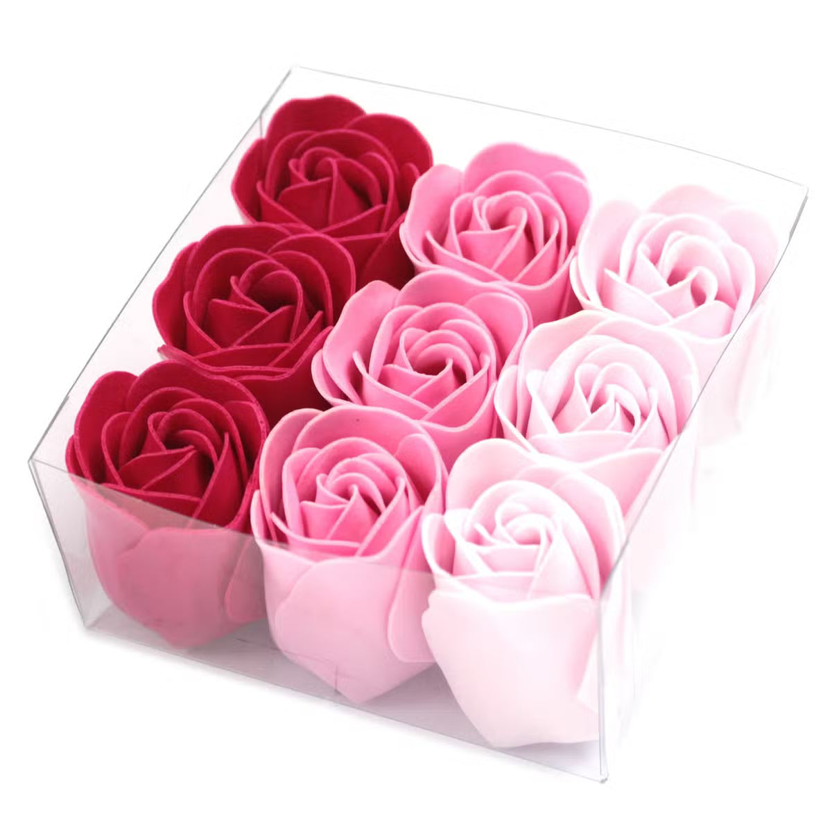 Set de 9 Flores de Jabón Fragancia a Rosas