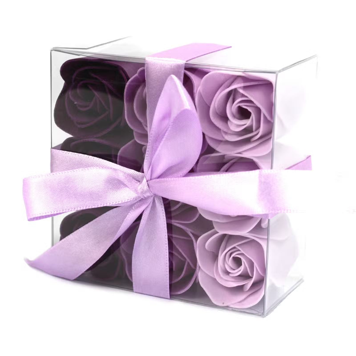 Set de 9 Flores de Jabón Fragancia a Rosas y Lavanda