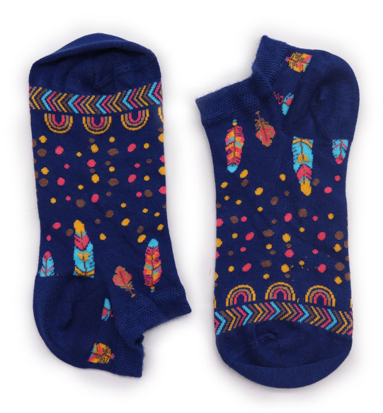 Calcetines Bajos de Bambú Hop Hare Plumas de Indio S/M (36-40)