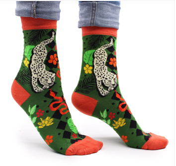 Calcetines Largos Hop Hare Bali Jungla en Lata (41-46)