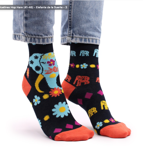 Calcetines de Bambú Hop Hare Lucky Elephant M/L (41-46)
