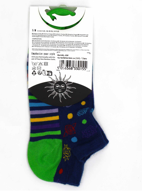 Calcetines Bajos Hop Hare de Bambú 7 Chakras S/M (36-40)