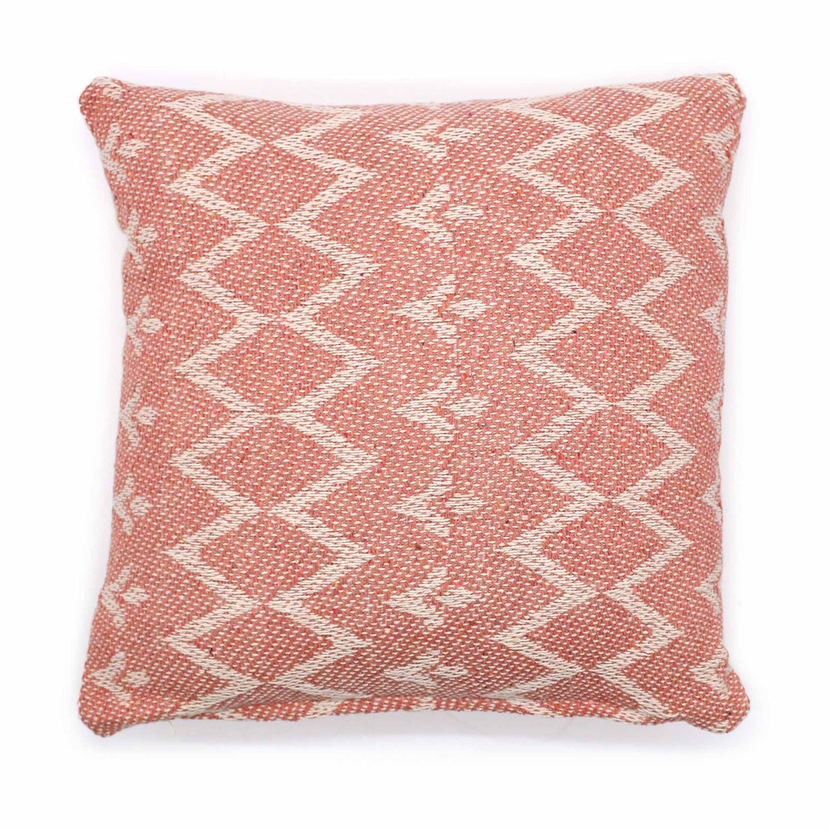 Funda de Cojín Clásica - Rosa Zigzag - 40 × 40 cm