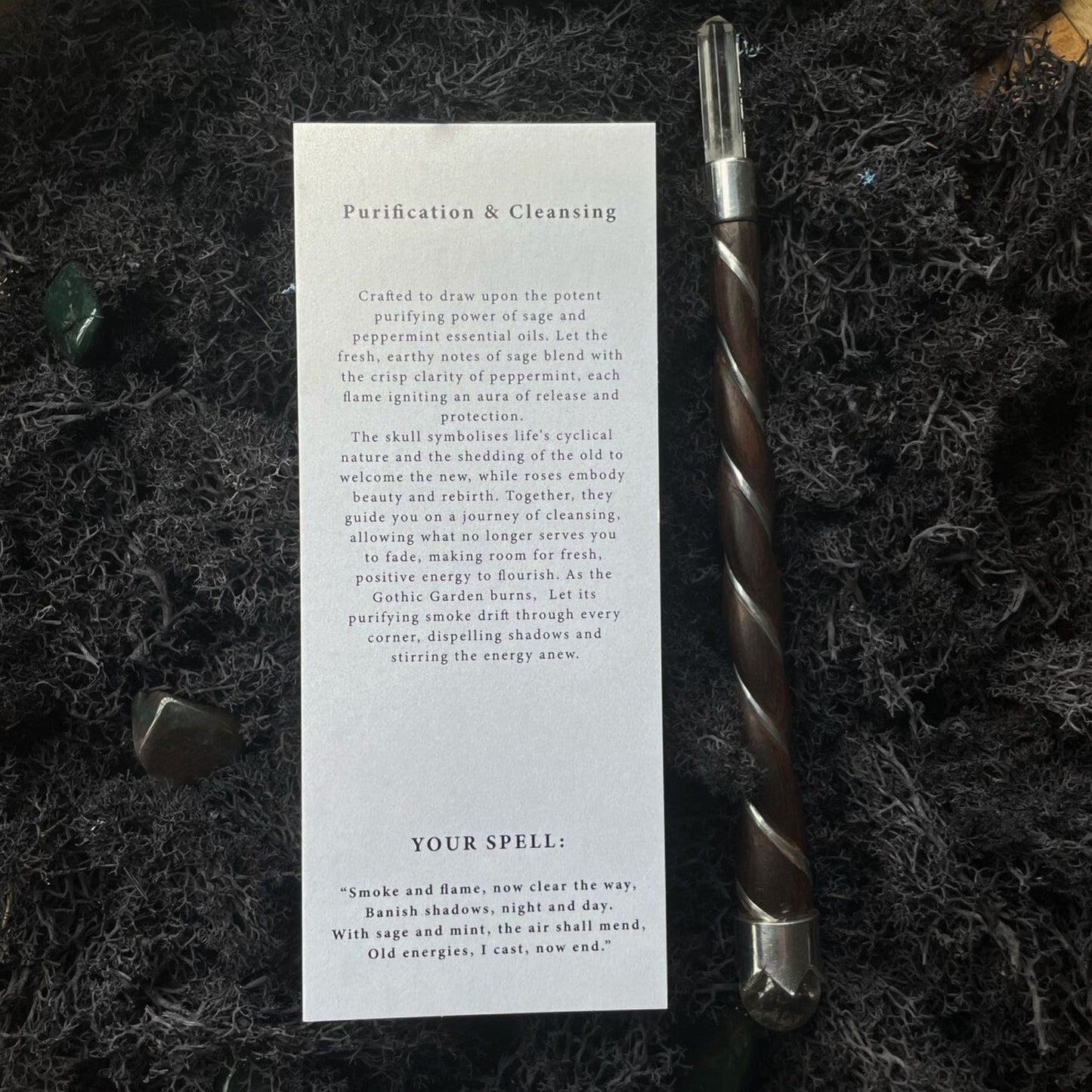 Velas Purificadoras de Brujas Antiguas Jardín Gótico