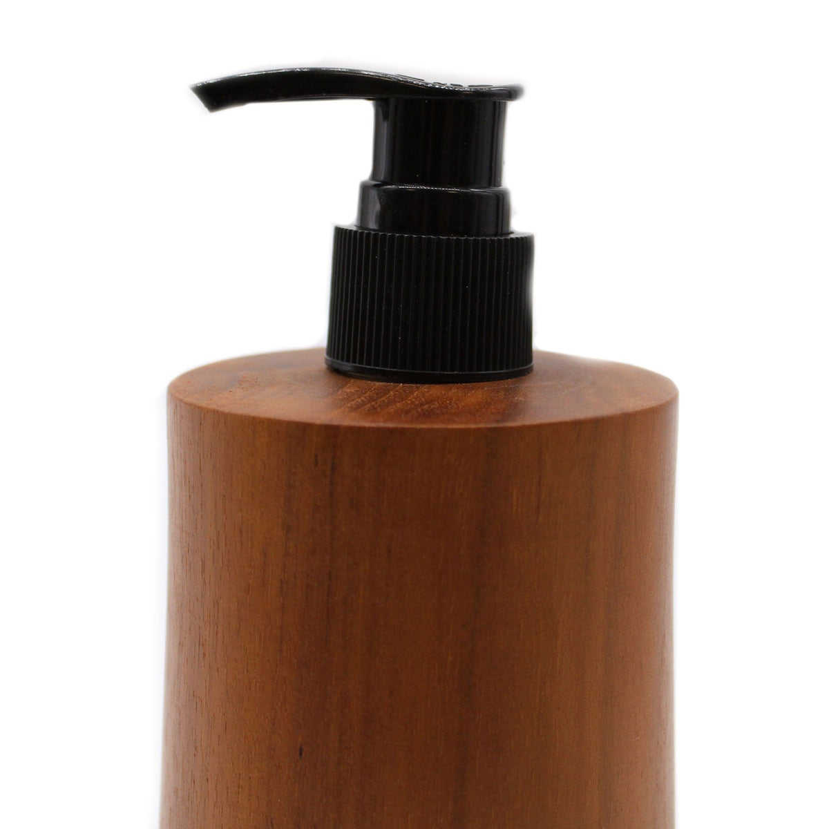 Dispensador de Jabón de Madera de Teca Natural - Cónico