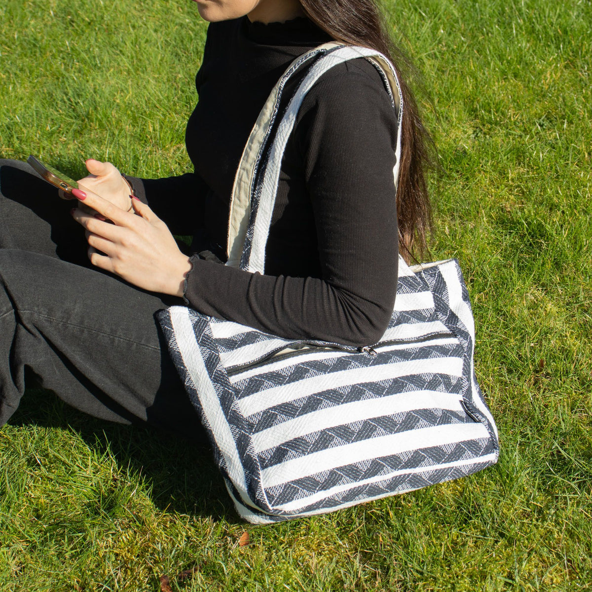 Bolsos Jacquard Naturales – Atlas Nómada – Bolso Musa Viajera
