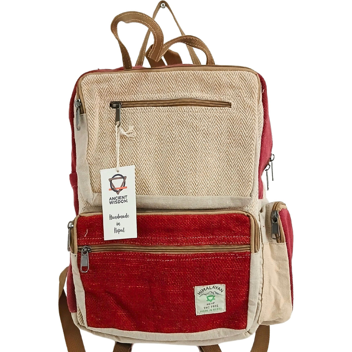 Mochila de Cáñamo - Vino y Crema
