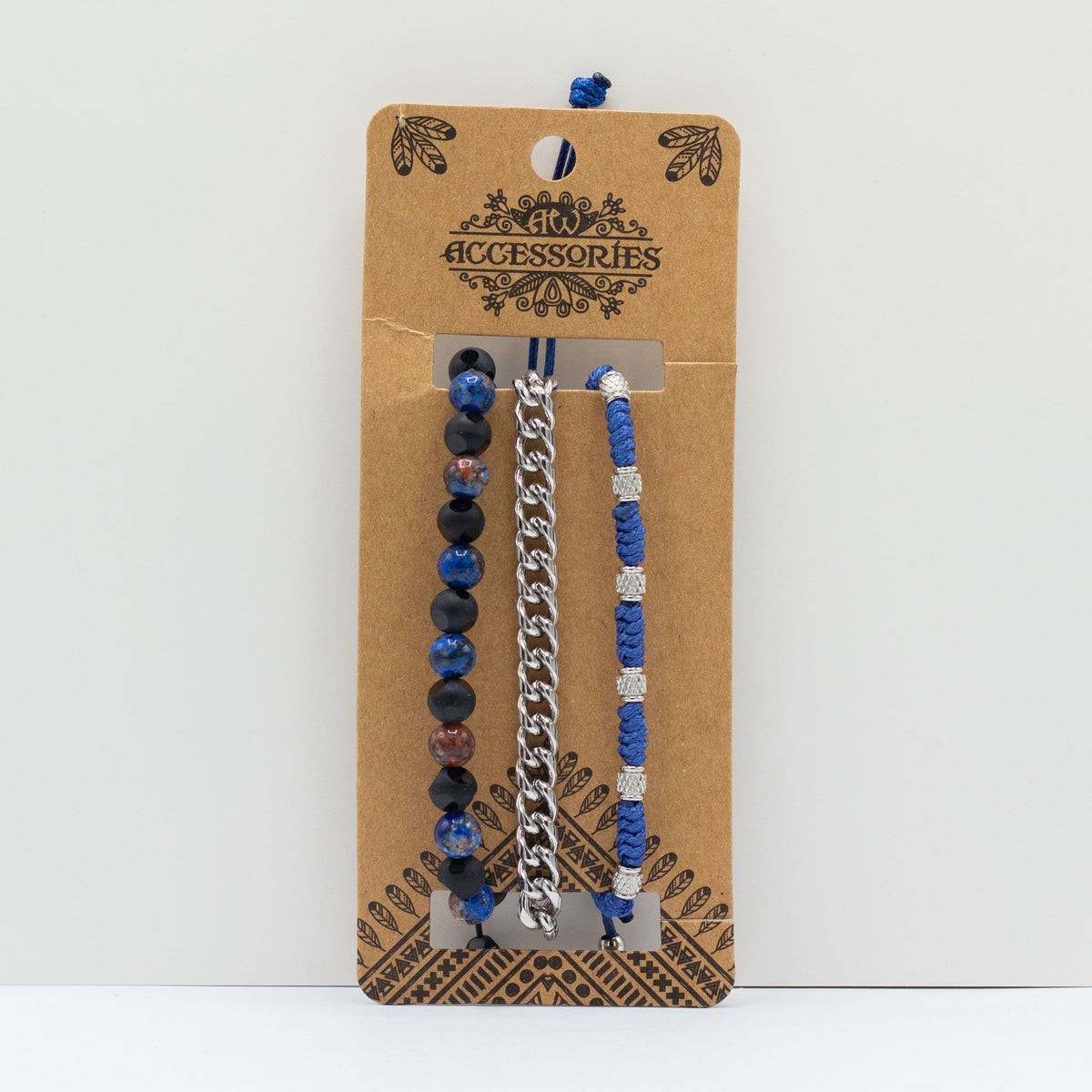 Set de Pulseras para Hombre - Azules