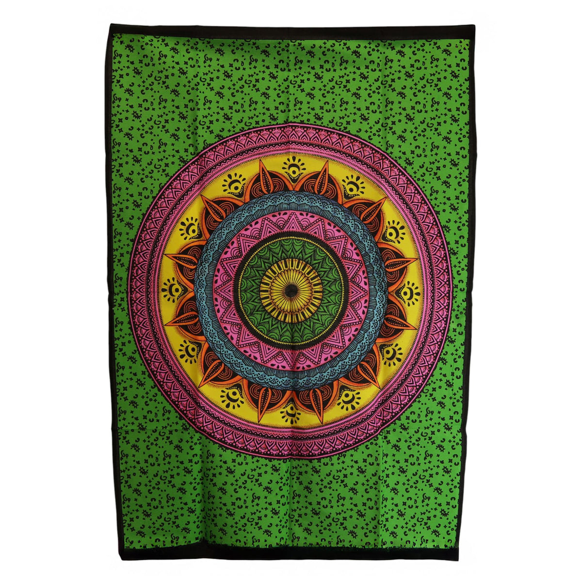 Arte de pared de algodón (70x110 cm) - Mandala vibrante