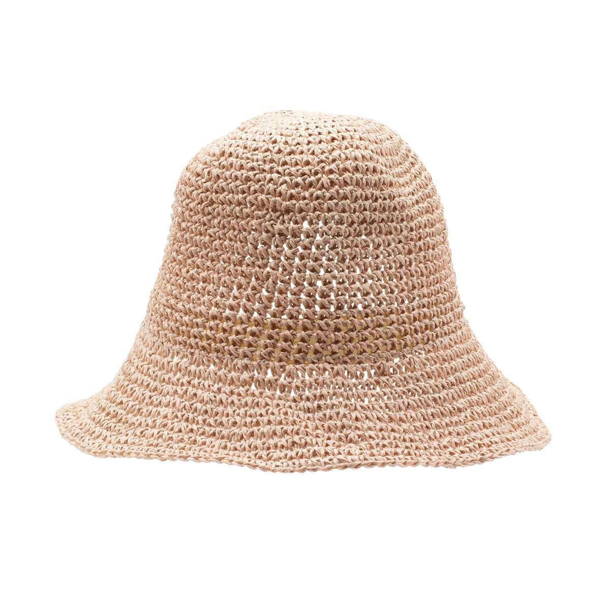 Nomad Sari Sombrero de paja de ala ancha - Rosa Rubor