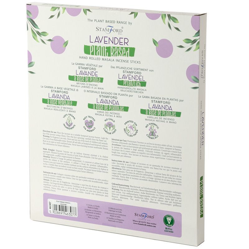 Cajas de Incienso Masala a base de Plantas - Lavanda