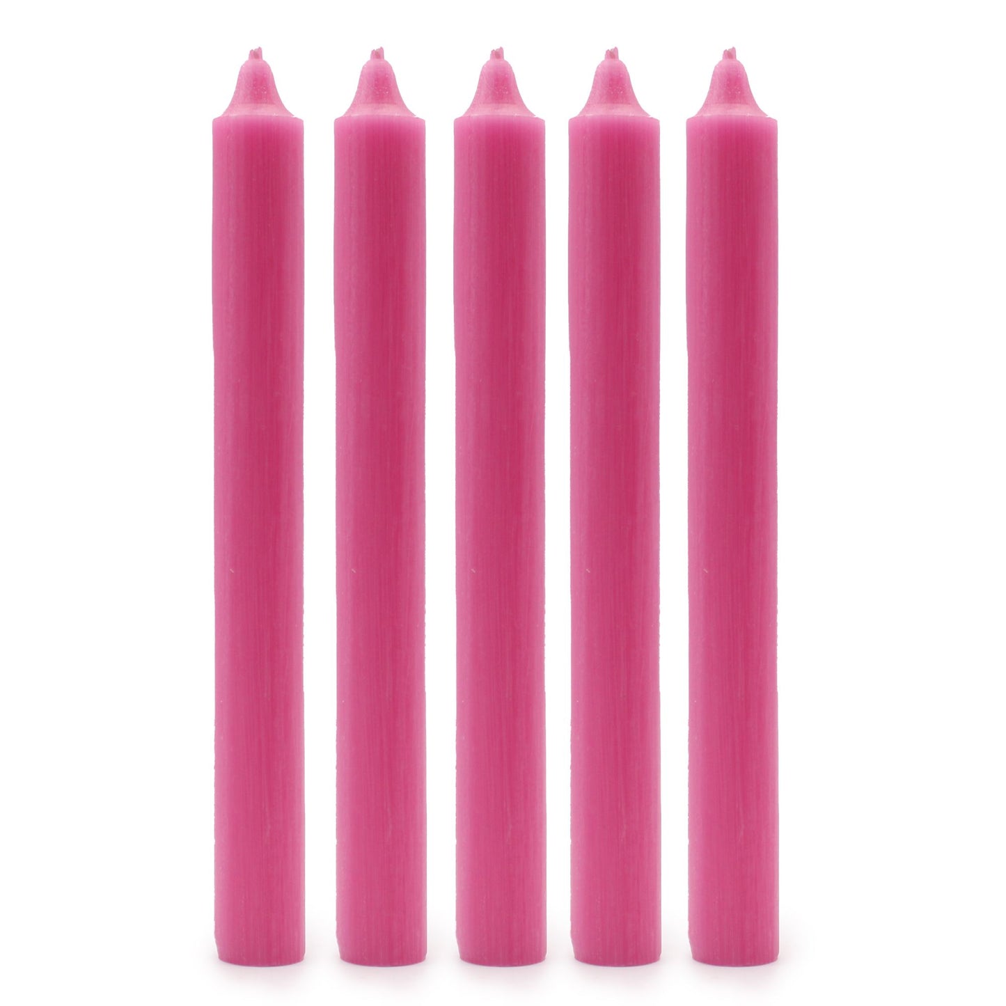 Velas a Granel en Color Fucsia (Paquete de 10 unids)