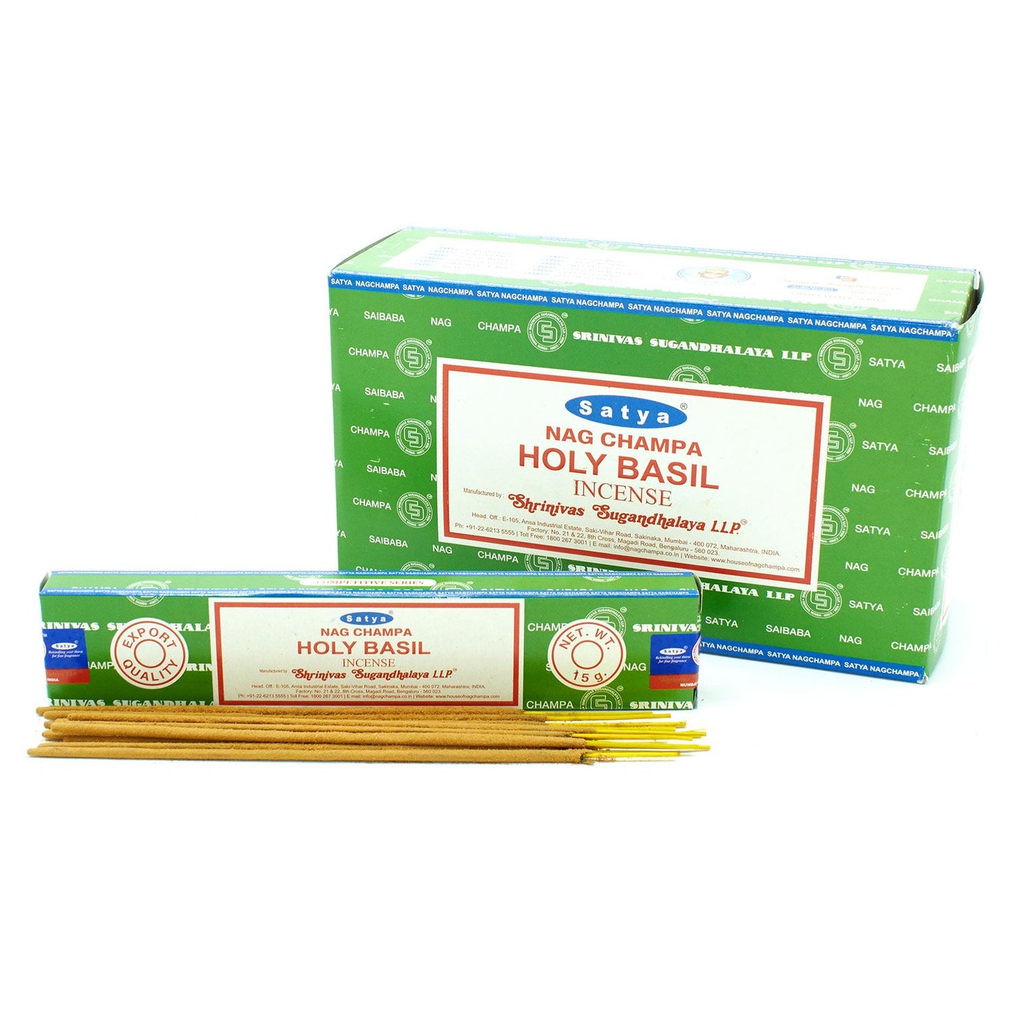 Varillas de Incienso Satya Holy Basil (15g)