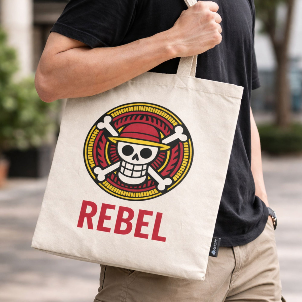 Nomad Sari Icónico Básico Bolso Tote - REBEL - Natural 4oz