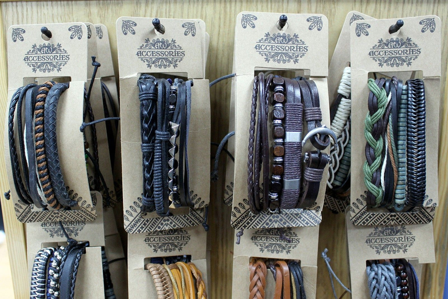 Pulsera de Hombre - Verde y Natural (color aleatorio)