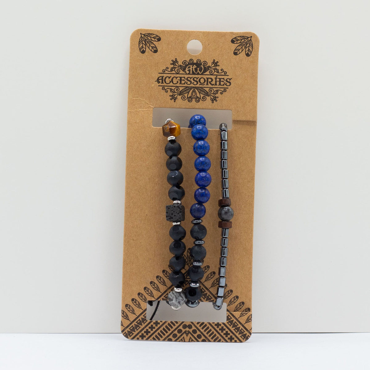 Set de Pulseras para Hombre - Azules