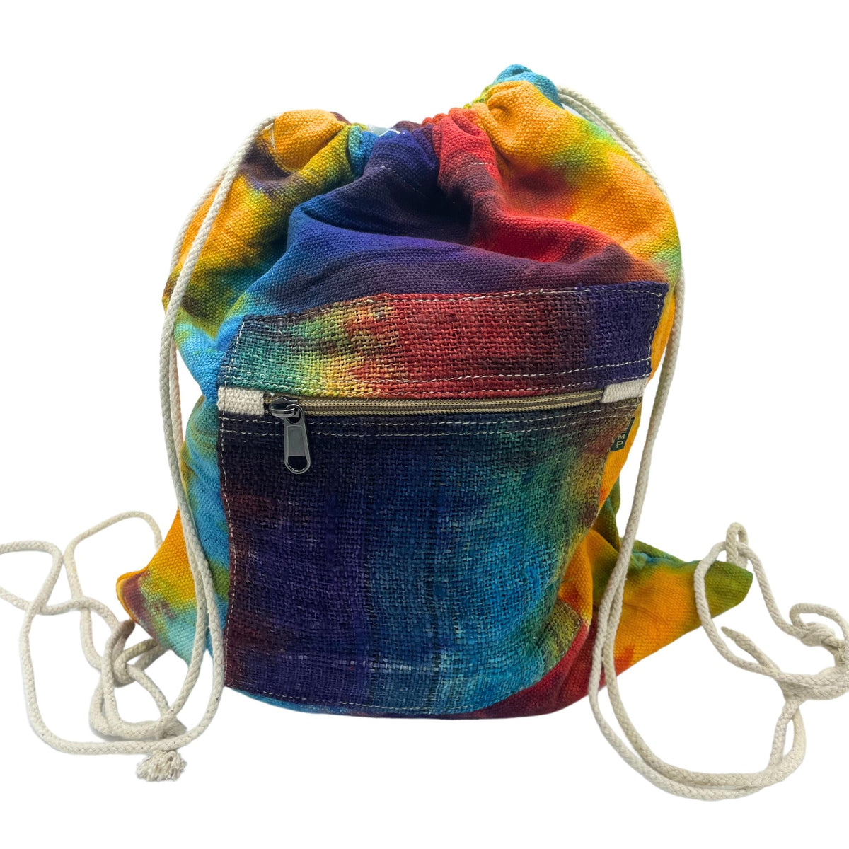 Mochila de Cuerdas de Cáñamo Tie-Dye