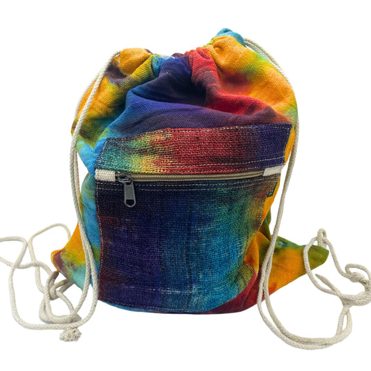Bolsa de cuerda de cáñamo Tiedye