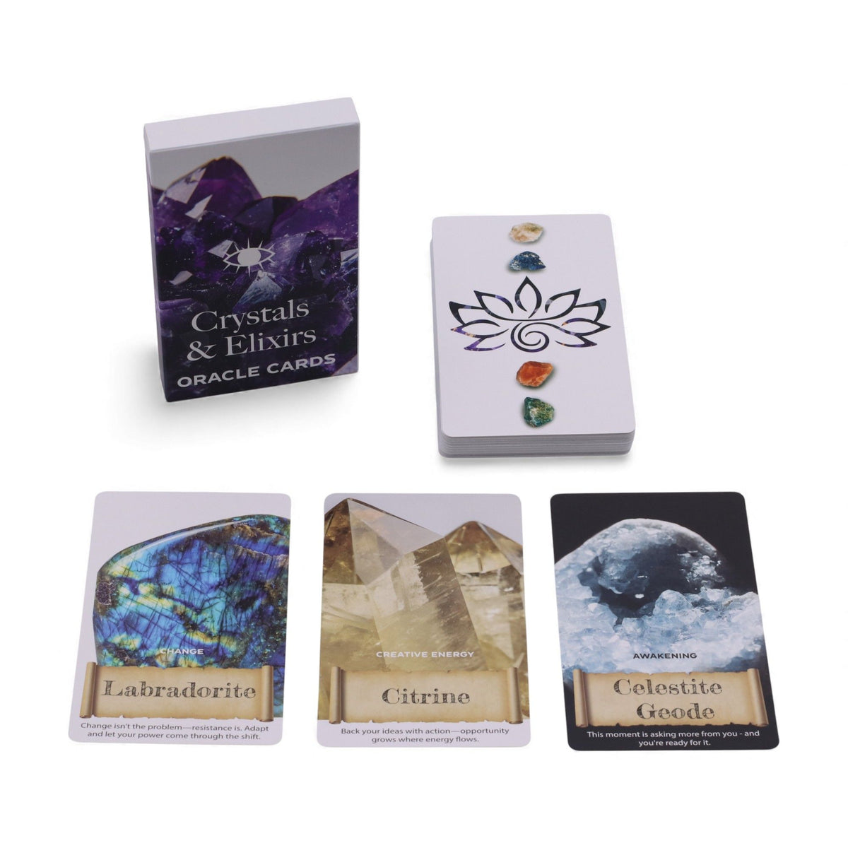 Cartas del Oráculo de Cristales y Elixires – Baraja de Energía