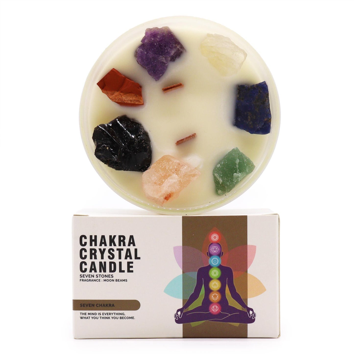 Velas de Cristal de Chakra, Siete Chakras