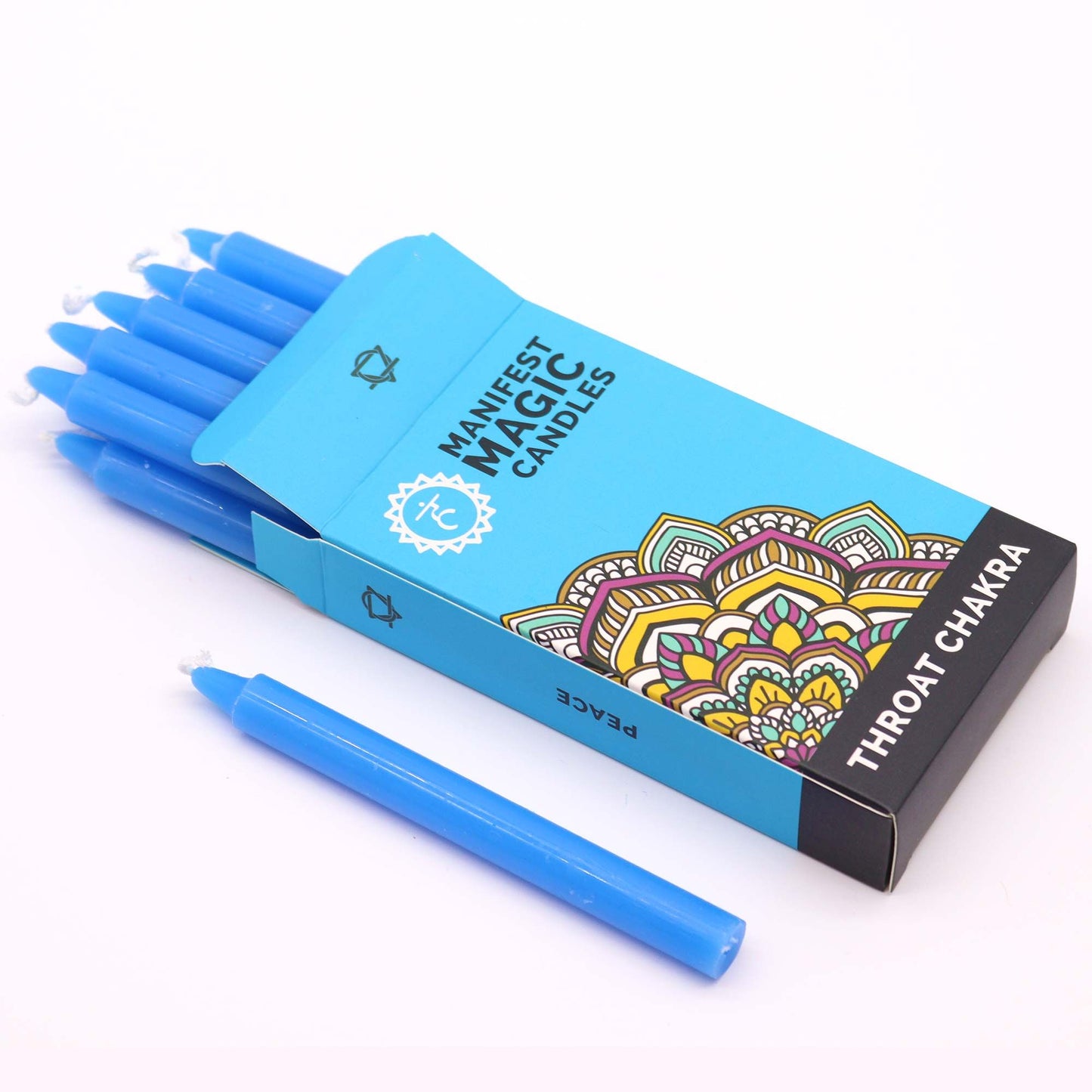 Velas Mágicas Manifest Azul Chakra Garganta (Pack de 12 unids)