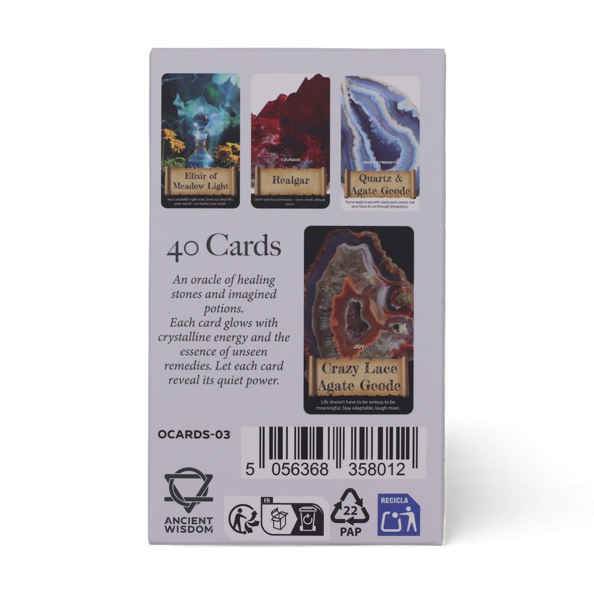 Cartas del Oráculo de Cristales y Elixires – Baraja de Energía