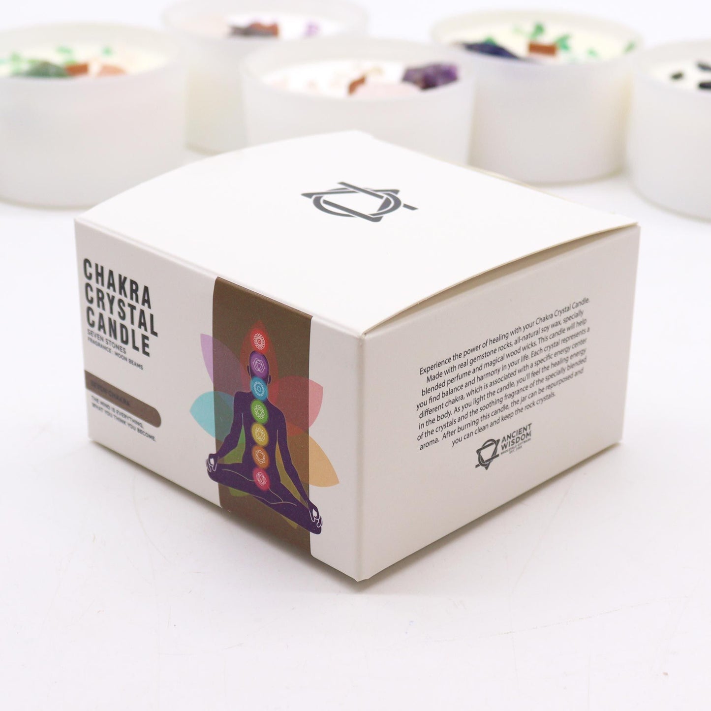 Velas de Cristal de Chakra 7 Chakras