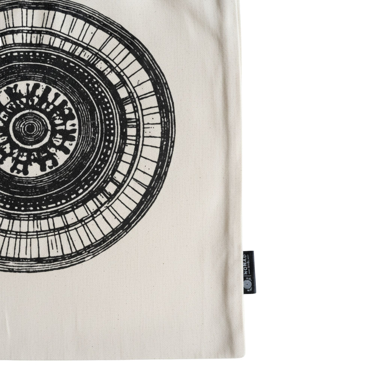 Nomad Sari Icónico Básico Bolso Tote - Mandala Urbana - Natural 4oz
