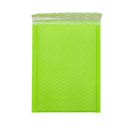 Sobre de burbuja de polietileno verde (180x230+40mm)