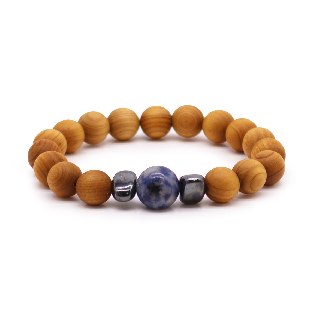 Pulsera de Cedro - Chakra de la Garganta - Sodalita