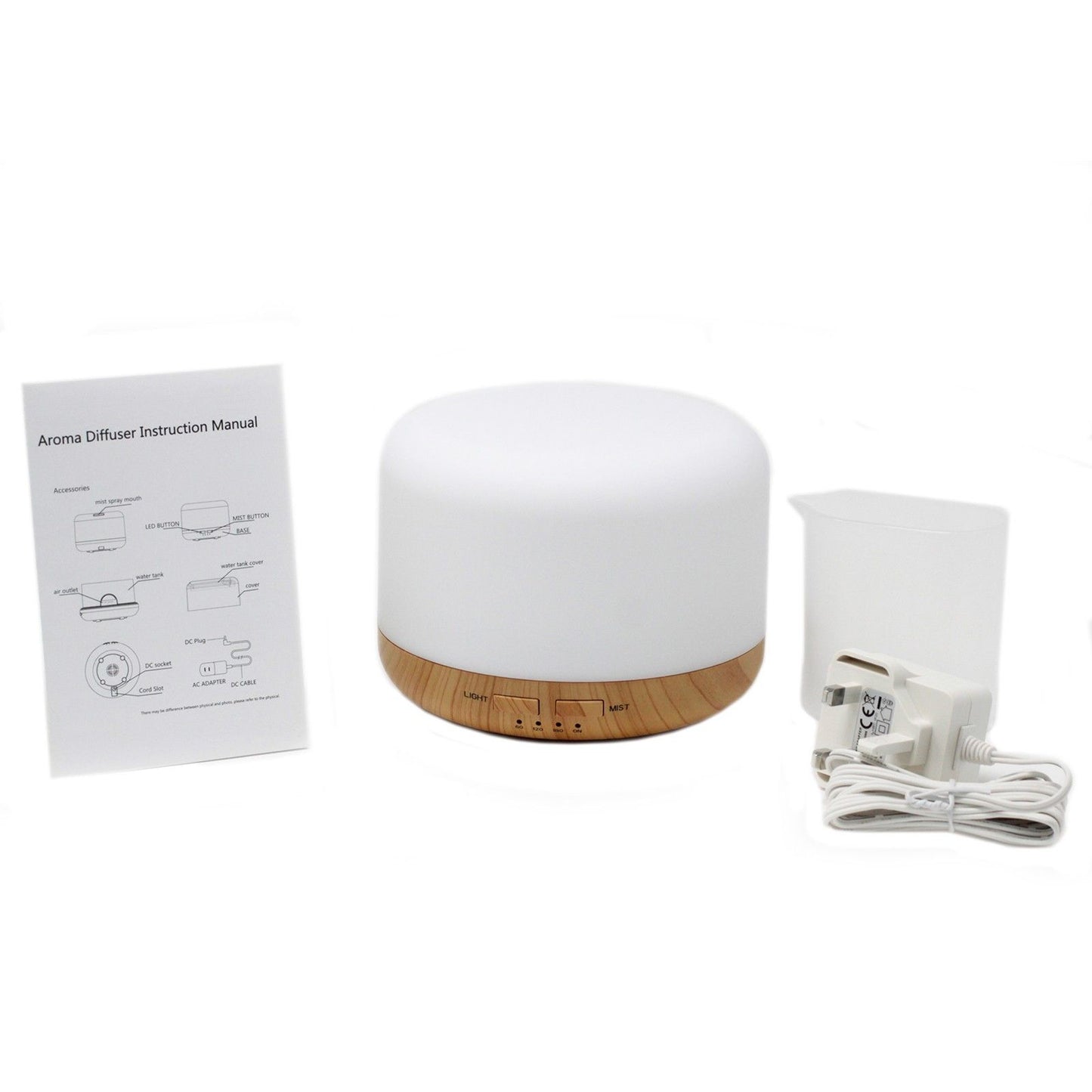 Difusor de Aroma - Enchufe - Colores LED - Temporizador - Feng Shui