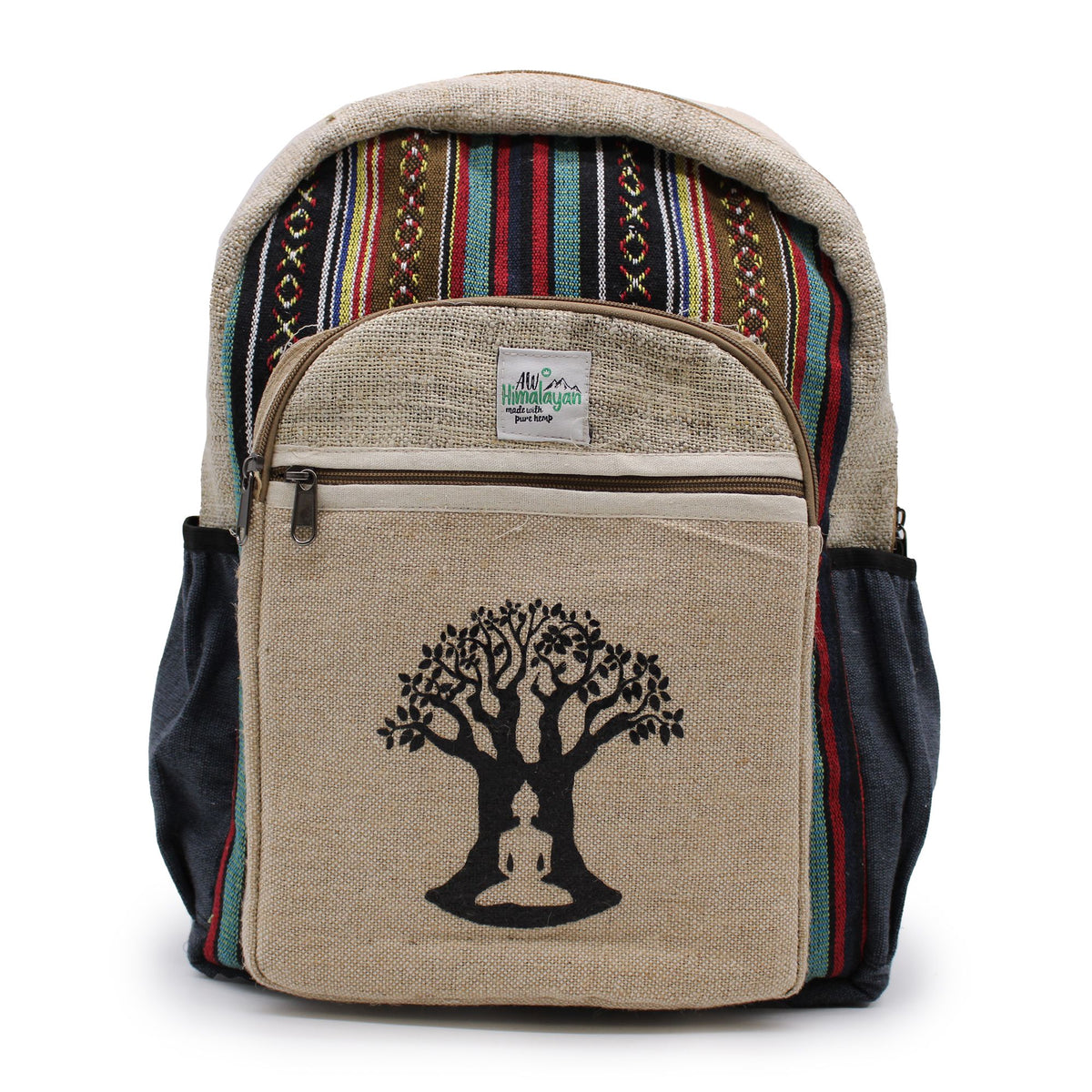 Mochila Grande de Cáñamo - Árbol Bodhi
