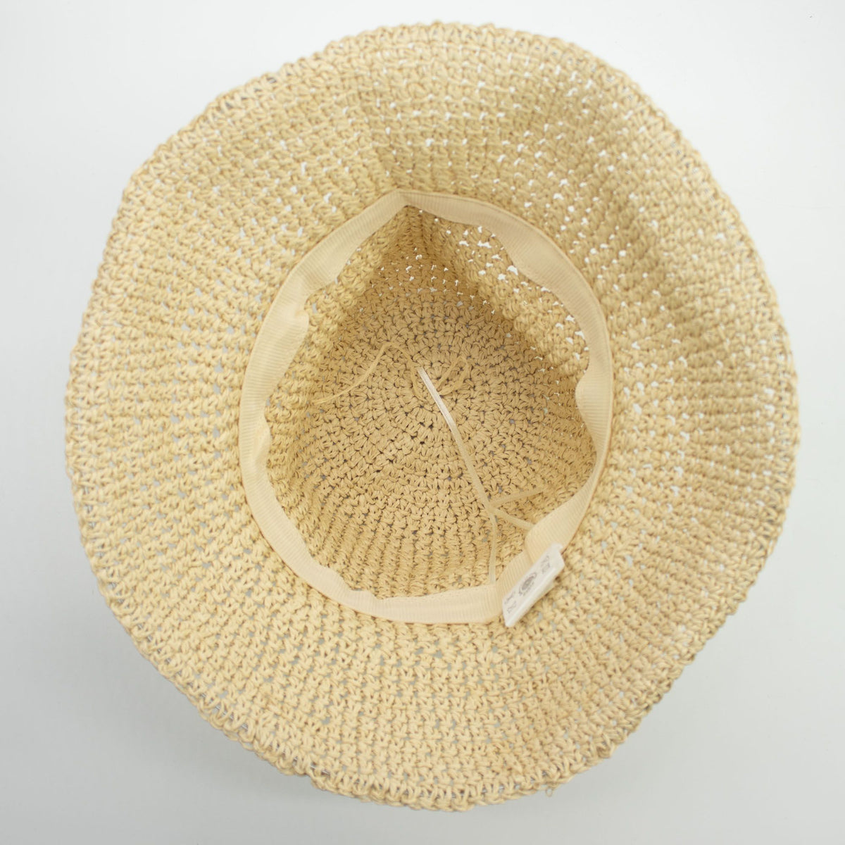 Sombrero de paja tipo floppy para el sol - beige natural