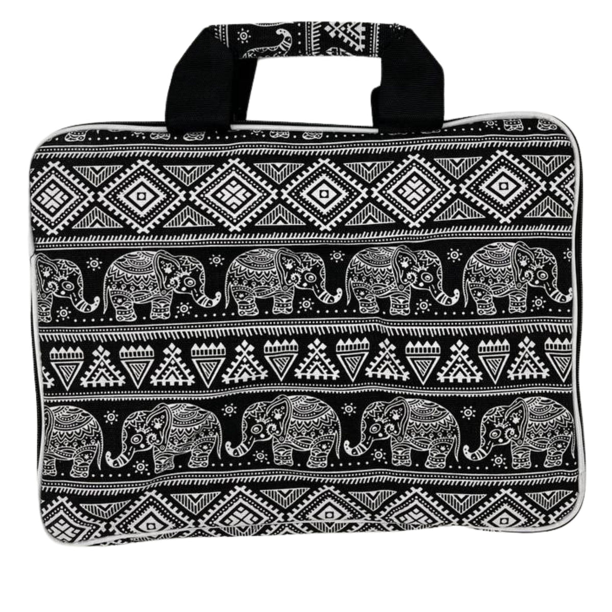 Funda Acolchada para Portátil (Motivo Elefantes) 33 × 24 × 3 cm