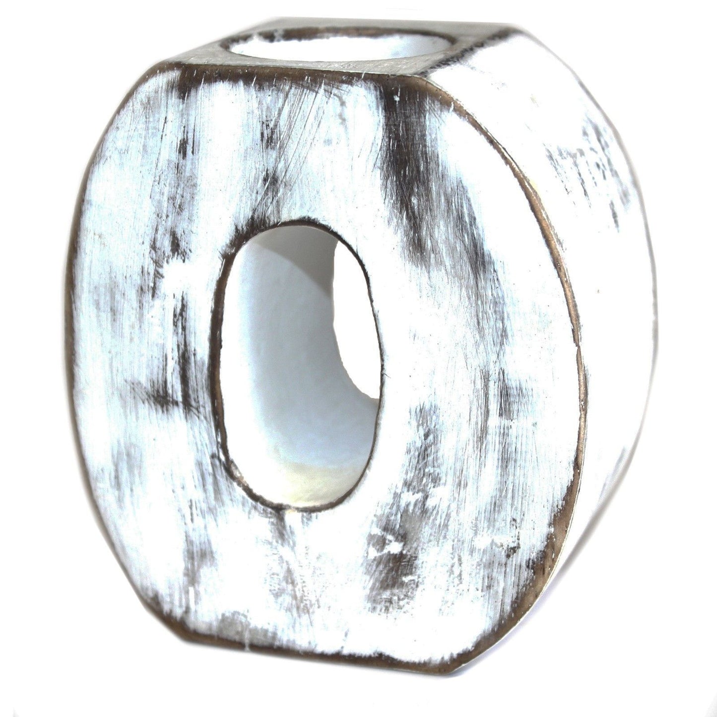 Vela con Número "0" de Cumpleaños Hecho en Madera