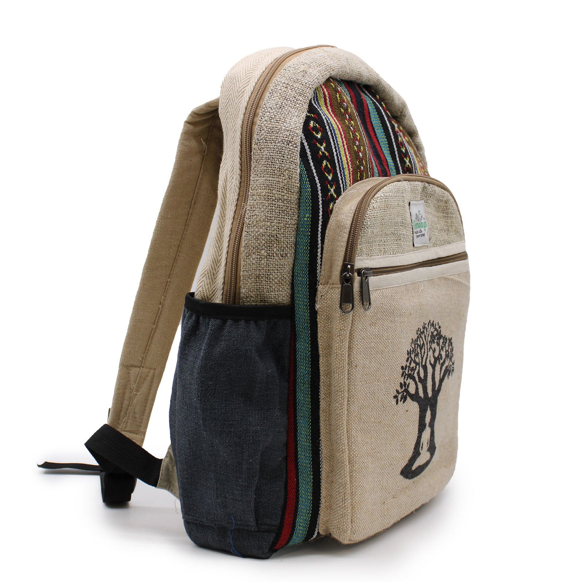Mochila Grande de Cáñamo - Árbol Bodhi