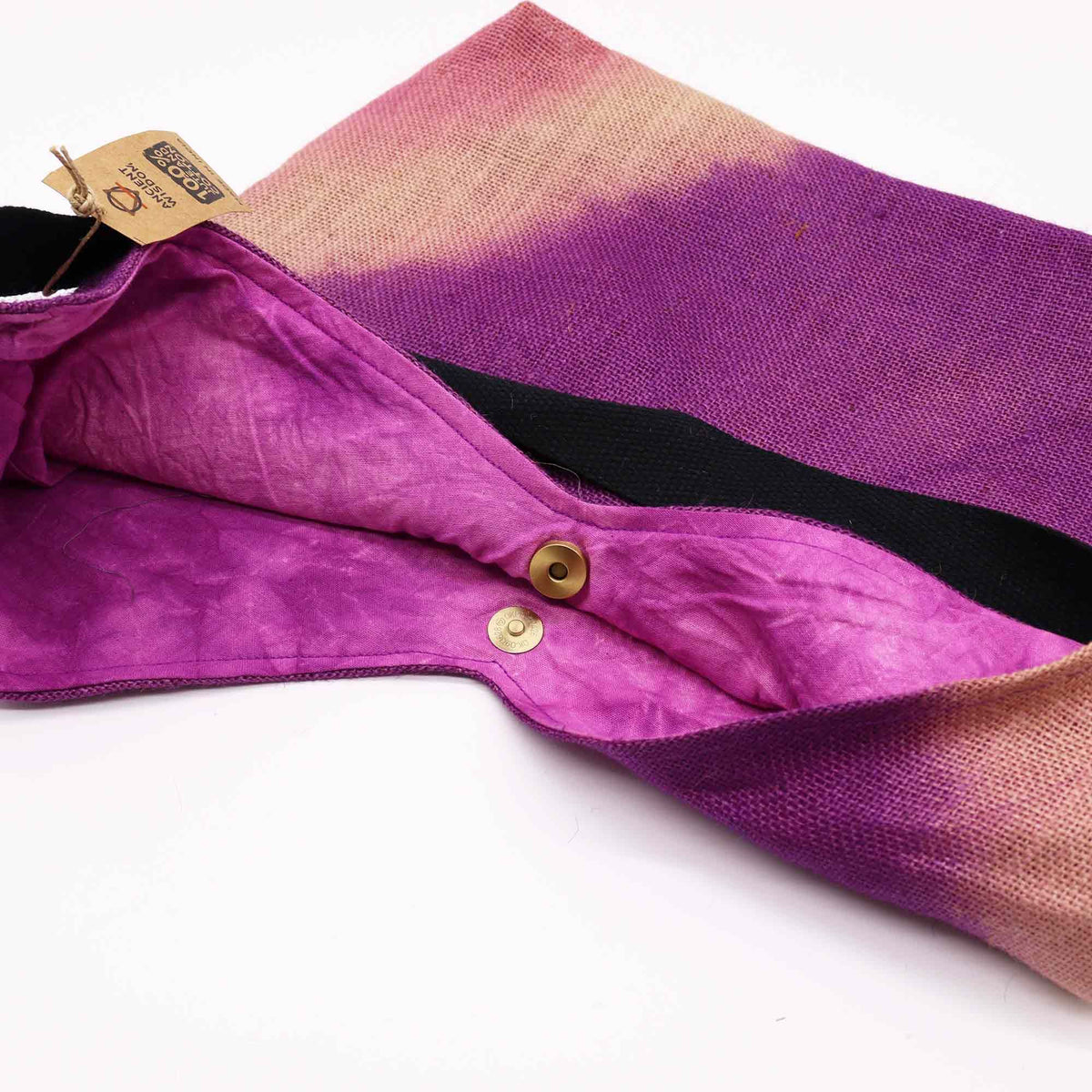 Bolso de Hombro de Tejido Suave - Fucsia Antiguo