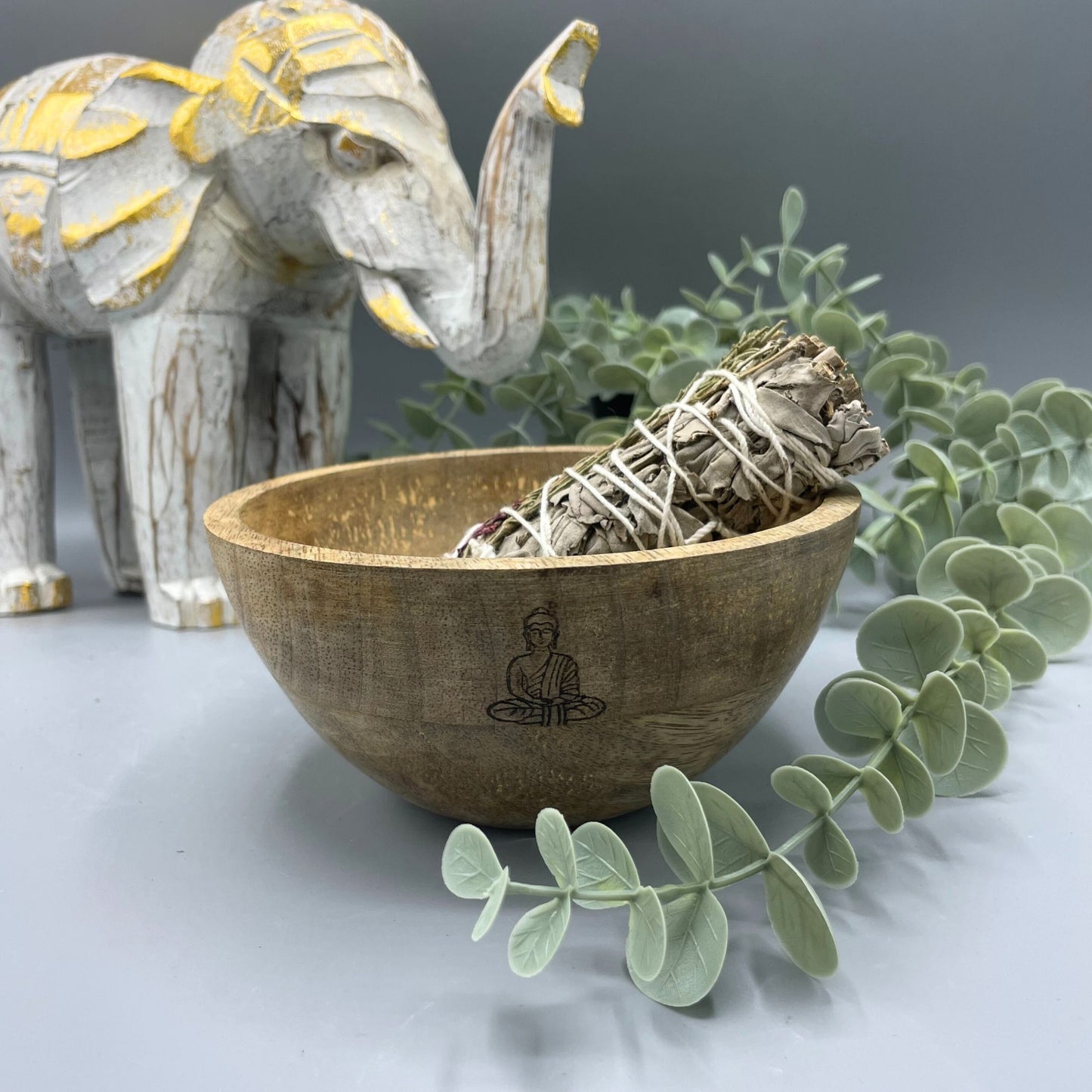 Cuenco de Madera para Ofrendas y Rituales (13x7cms)
