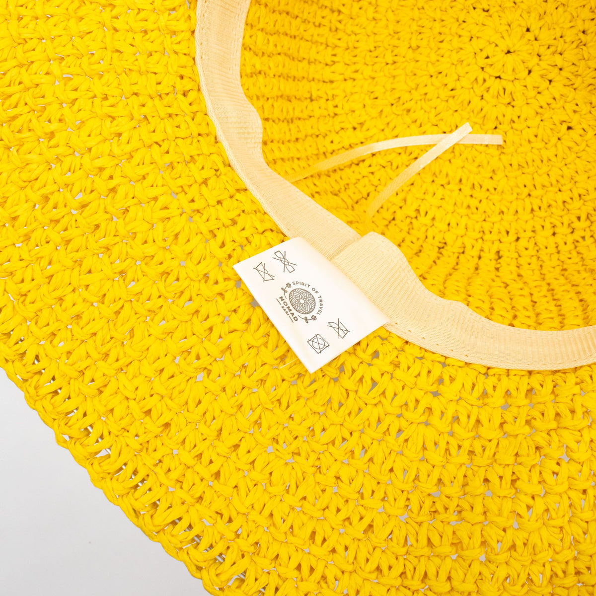 Nomad Sari Sombrero de Paja de Ala Ancha para Sol - Amarillo