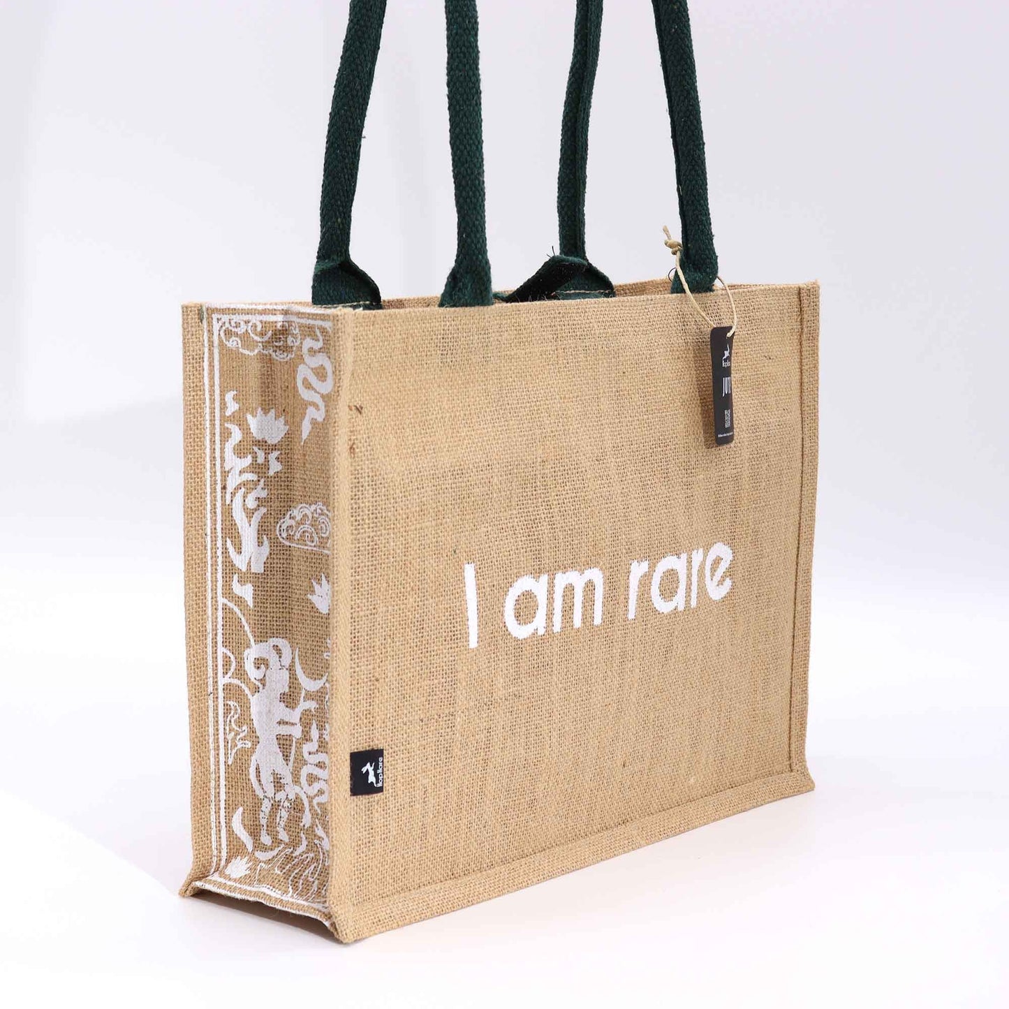 Bolsa Grande de Yute Natural Hop Hare Soy Rara