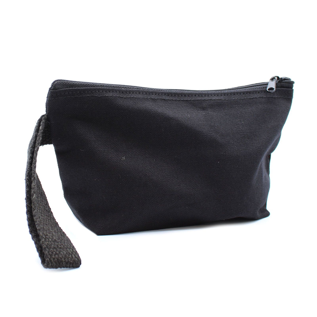 Neceser de Algodón Negro 10 oz - con Asa de Mano