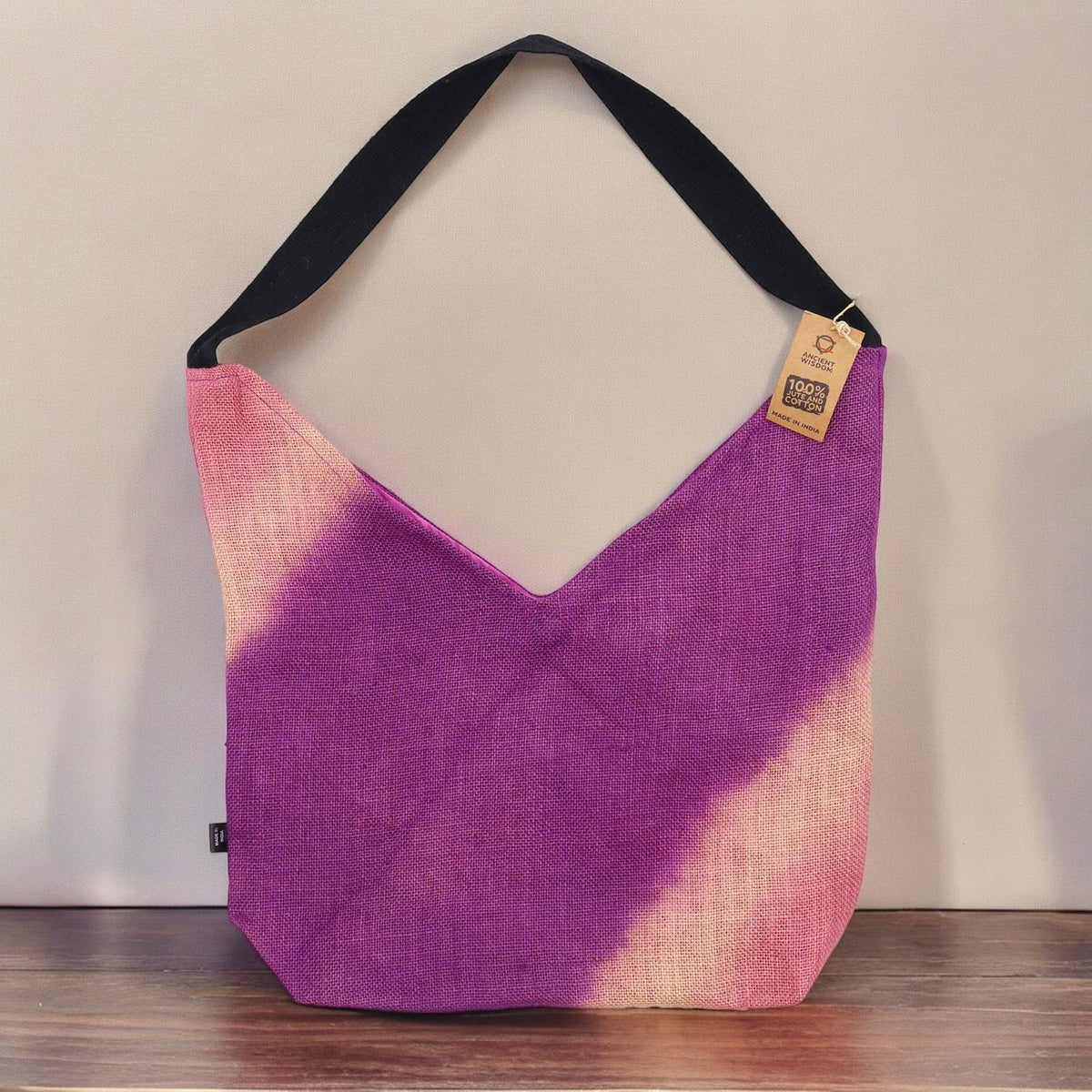 Bolso de Hombro de Tejido Suave - Fucsia Antiguo