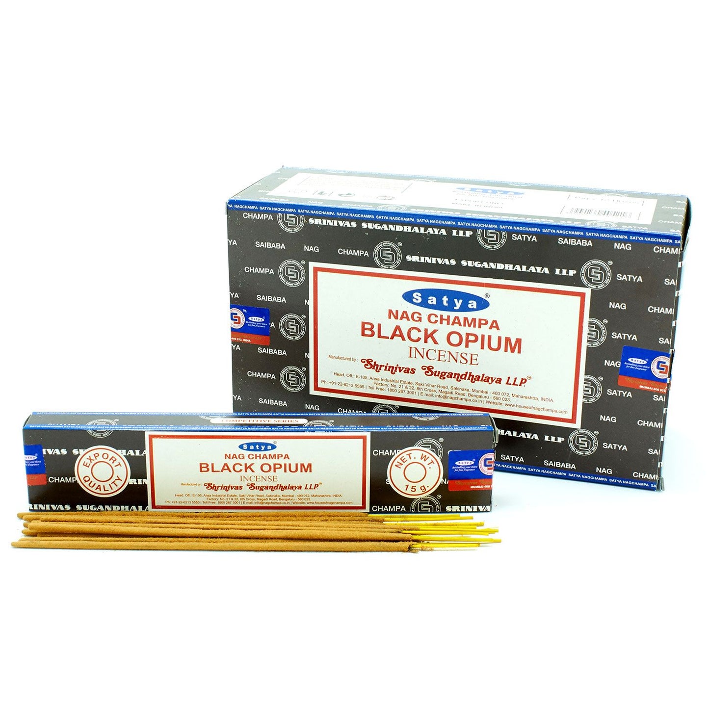 Varillas de Incienso Satya Black Opium (15g)