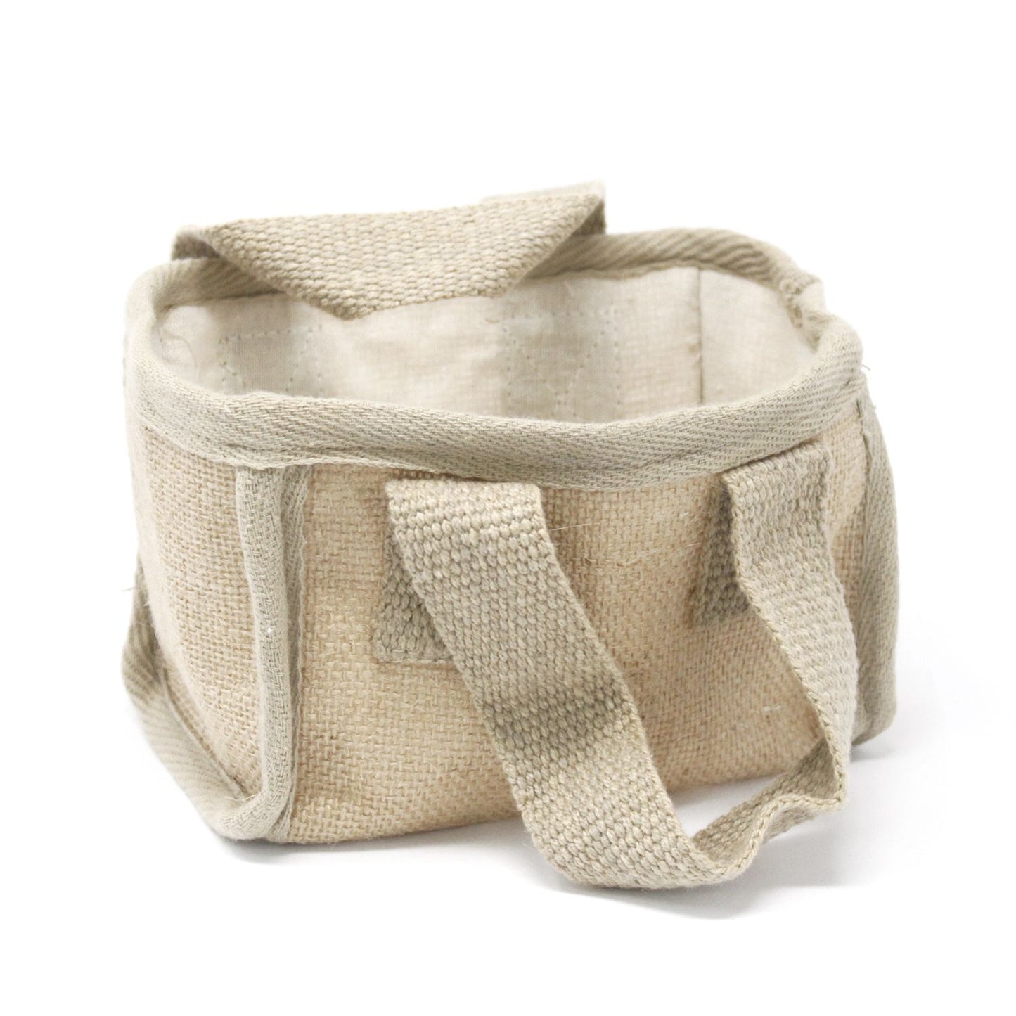 Cesta pequeña de Yute Natural 16x10x12cms