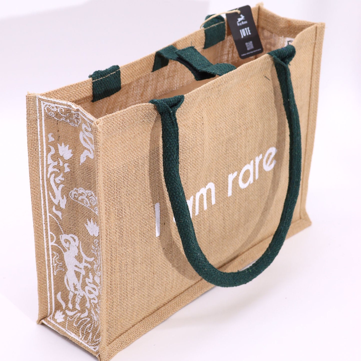 Bolsa Grande de Yute Natural Hop Hare Soy Rara